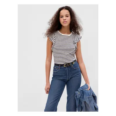 GAP T-shirt with ruffle sleeves - Women