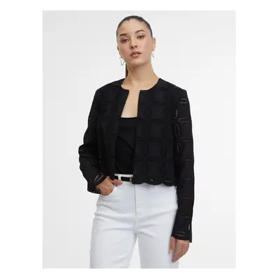 Orsay Black Women's Patterned Blazer - Women's