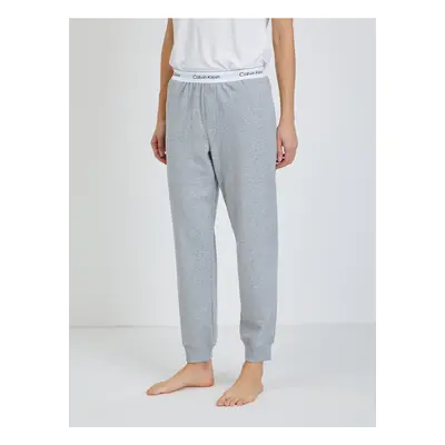 Light Grey Womens Brindled Pyjama Pants Calvin Klein Underwear - Women