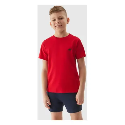 Boys' Plain T-Shirt 4F - Red