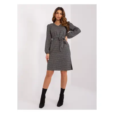 Dress-LK-SK-509474.50P-Grey-Black