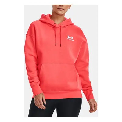 Under Armour Sweatshirt Essential Fleece Hoodie-RED - Women