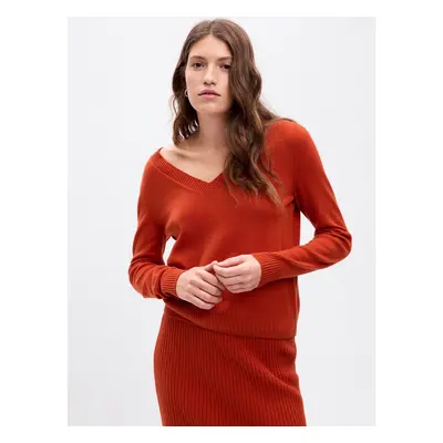 GAP Knitted sweater with V-neck - Women