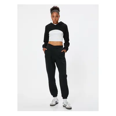 Koton Jogger Sweatpants Comfortable Cut Elastic Waist Pocket