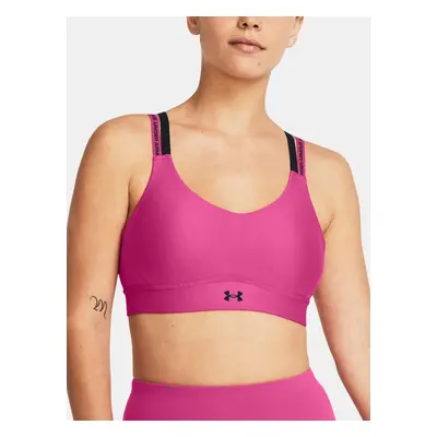 Under Armour Bra UA Infinity Mid 2.0 Rib Bra-PNK - Women