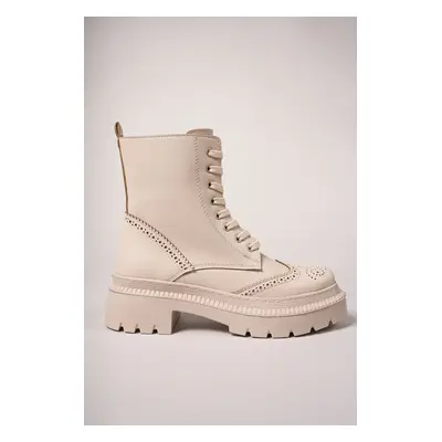 Riccon Calaerel Women's Boots Beige Skin.