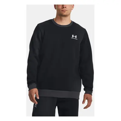 Under Armour Sweatshirt UA Essential Flc Novelty Crw-BLK - Men's