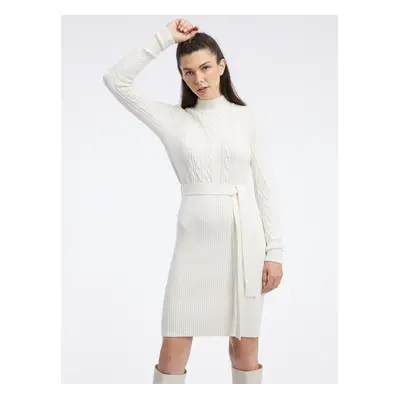 Orsay Cream Women's Sweater Dress - Ladies