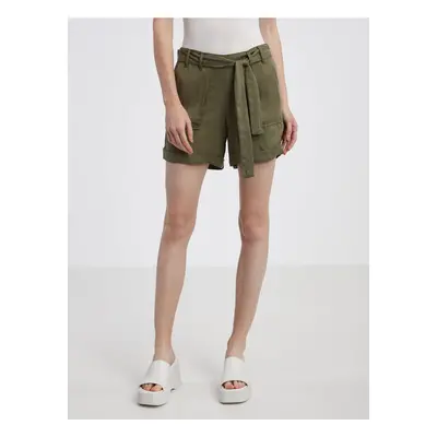 Khaki Womens Shorts CAMAIEU - Women