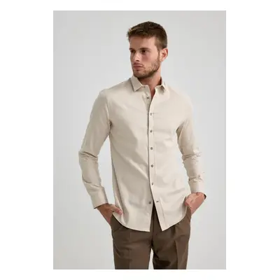 DEFACTO Slim Fit Long Sleeve Shirt