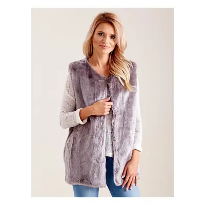 Női mellény Fashionhunters Faux Fur