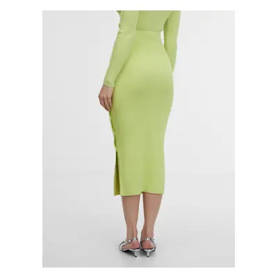 Orsay Light Green Women's Midi Sweater Skirt - Women's