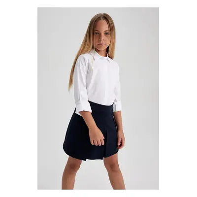 DEFACTO Girl White Long Sleeve School Shirt