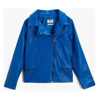 Koton Girls' Navy Blue Jacket