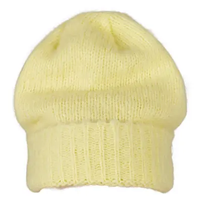 Knitted beanie - yellow