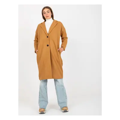 OCH BELLA single-breasted camel coat