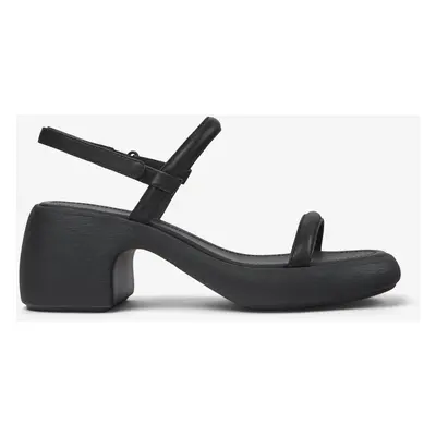 Black Women's Leather Camper Thelma Sandals