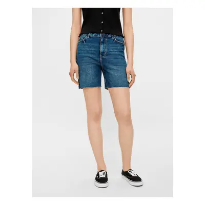 Blue Denim Shorts Pieces Lisa - Women