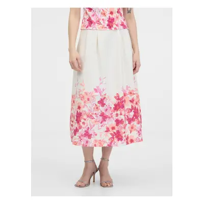 Orsay Pink women's floral skirt - Women's