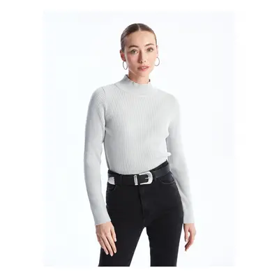 LC Waikiki Half Turtleneck Plain Long Sleeve Women's Knitwear Sweater