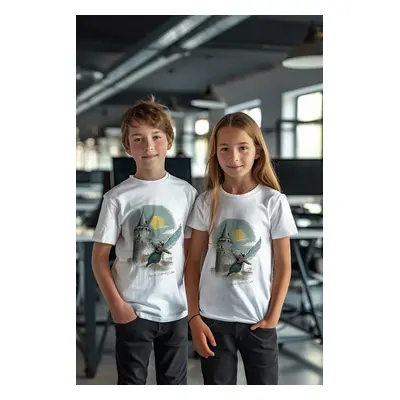 Trendyol Girls-Boys Unisex Hezarfen Ahmed Çelebi Printed Regular Cut T-shirt