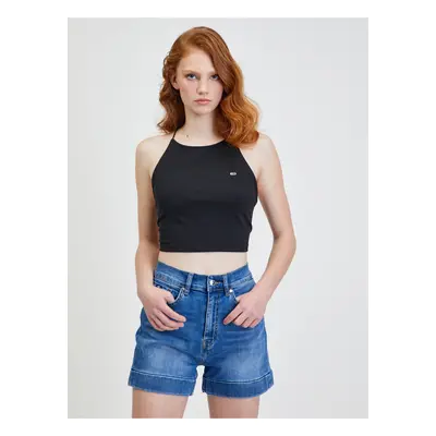 Black Womens Crop Top Tommy Jeans - Women