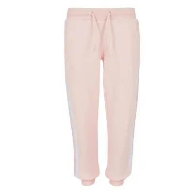 Girls' College Contrast Sweatpants Pink/White/Pink