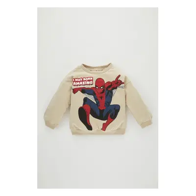 DEFACTO Baby Boy Marvel Comics Crew Neck Soft Furry Sweatshirt