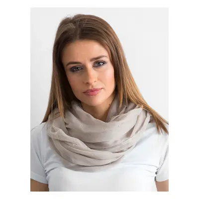 Beige scarf with rhinestones