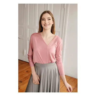 By Your Side Woman's Blouse Aloe Antic Rose