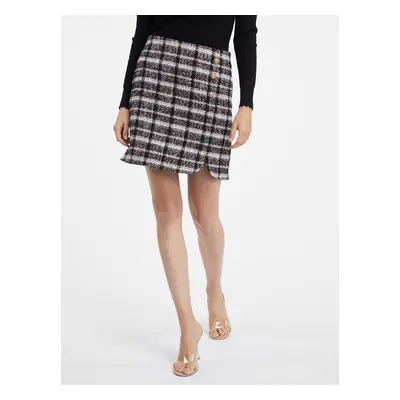 Orsay Black Ladies Plaid Skirt - Ladies