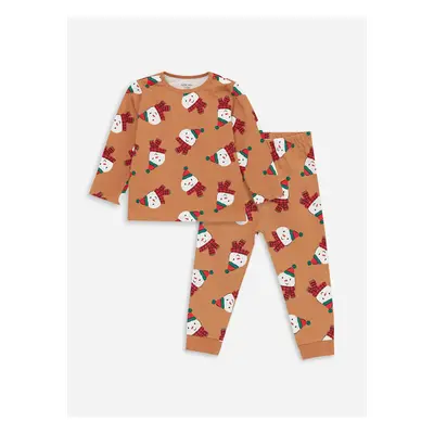 LC Waikiki Crew Neck Printed Baby Boy Pajama Set