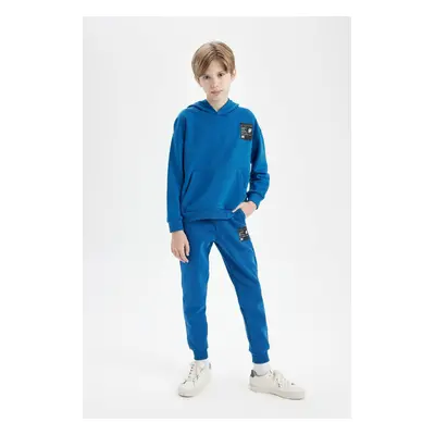 DEFACTO Boys Woven Labeled Elastic Waist Leg Pocket School Jogger Sweatpants