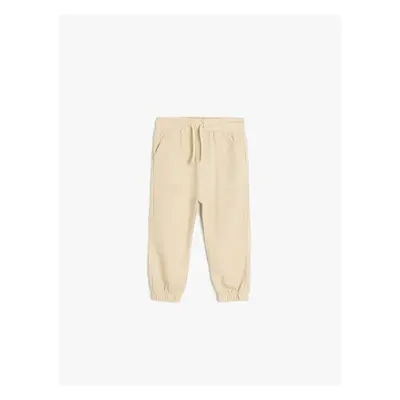 Koton Jogger Trousers Tie Waist Elastic Pocket