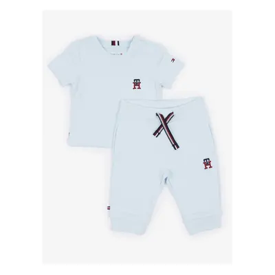 Set of boys' T-shirt and sweatpants in light blue Tommy Hilfiger - Boys