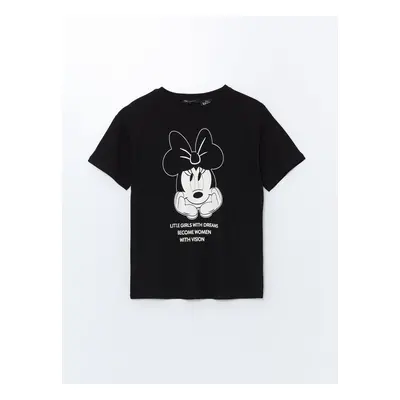 LC Waikiki Crew Neck Minnie Mouse Printed Short Sleeve Women's T-Shirt