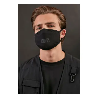 Urban Classics Cotton Face Mask, packs, black