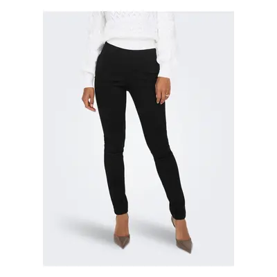 Black women's trousers in suede finish ONLY Jo - Women