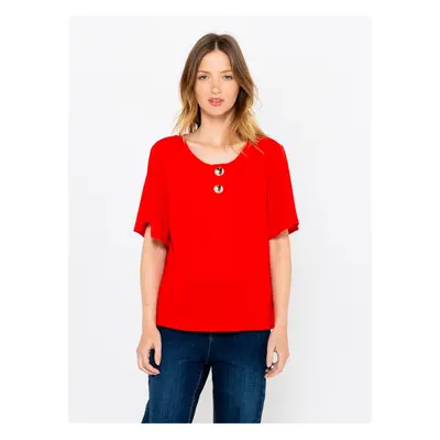 Red T-shirt CAMAIEU - Women