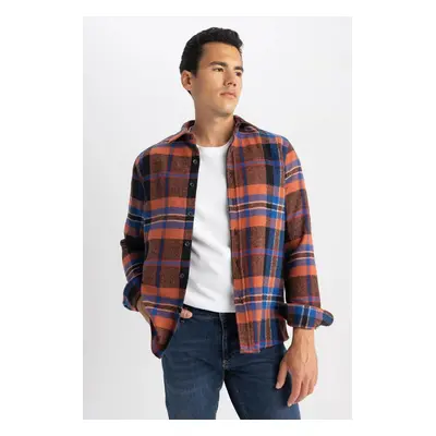 DEFACTO Regular Fit Checkered Lumberjack Long Sleeve Shirt