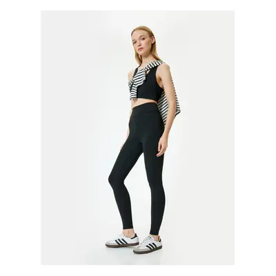 Koton Basic Sports Tights High Waist Slim Fit Interlock