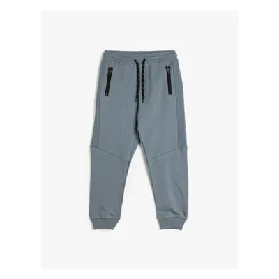 Koton Jogger Sweatpants Tied Waist Raised Cotton