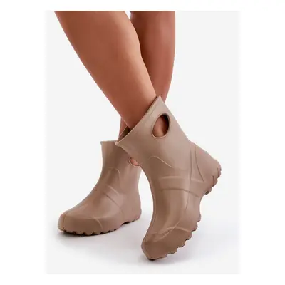 Women's waterproof boots LEMIGO GARDEN Camel