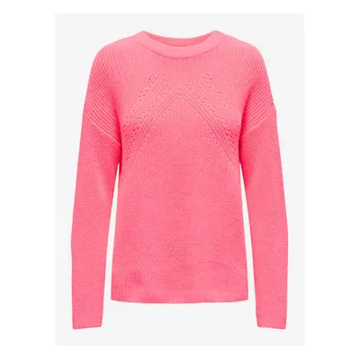 Pink women's basic sweater ONLY Bella - Women