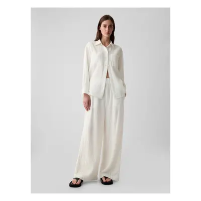 GAP Muslin Wide Leg Trousers - Women