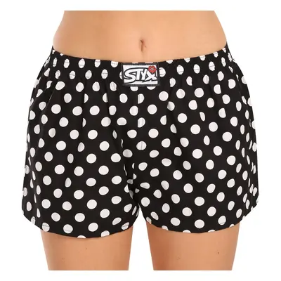 Women's boxer shorts Styx art classic elastic polka dots