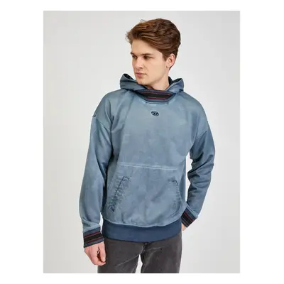 Blue Mens Hoodie Diesel - Men