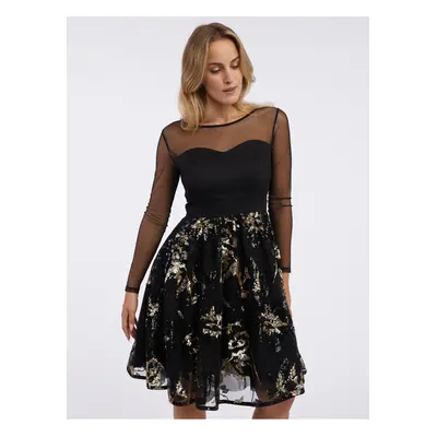 Orsay Black women's dress with sequins - Women's