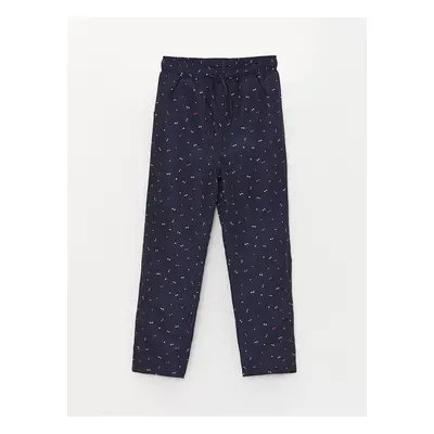 LC Waikiki Lw - Elastic Waist Patterned Fleece Lined Girls Trousers