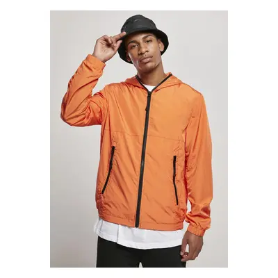 Full Zip Nylon Crepe Jacket Tangerine